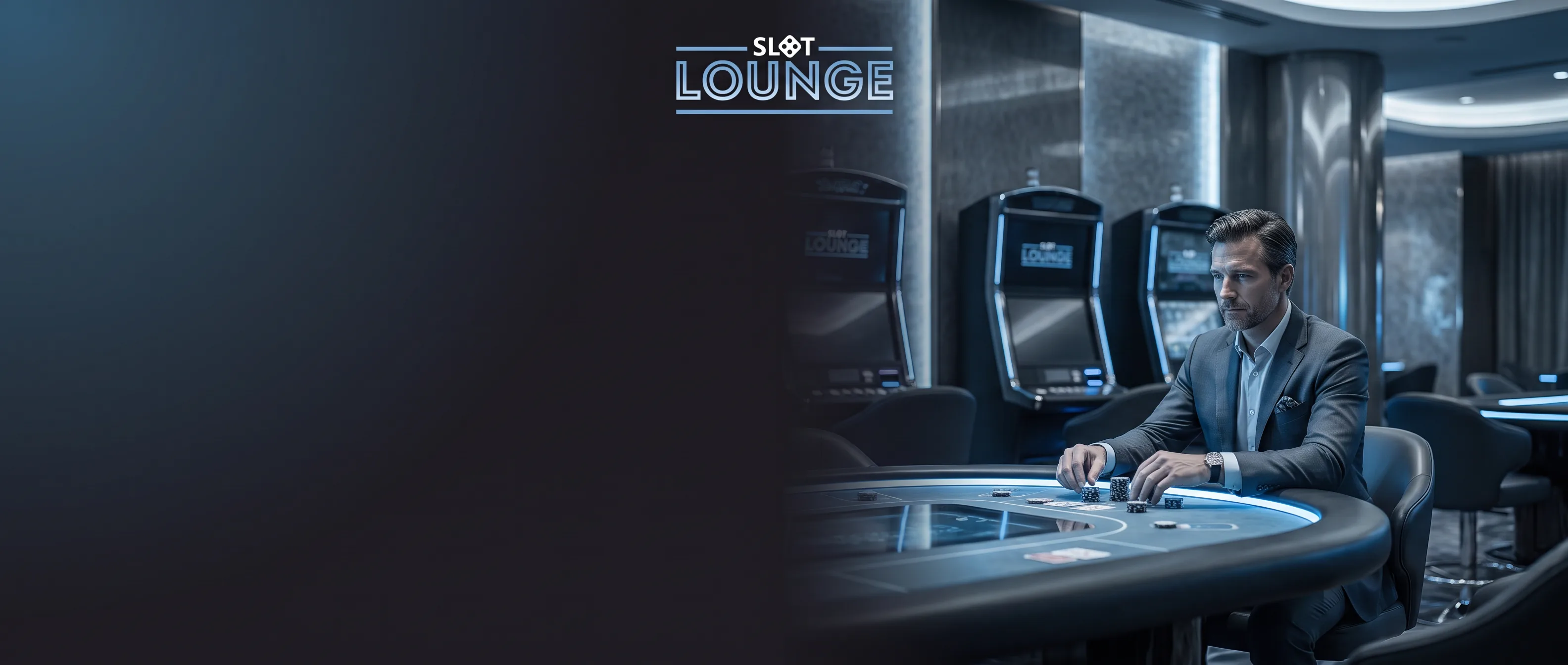 Slotlounge casino lounge with live tables and slot machines