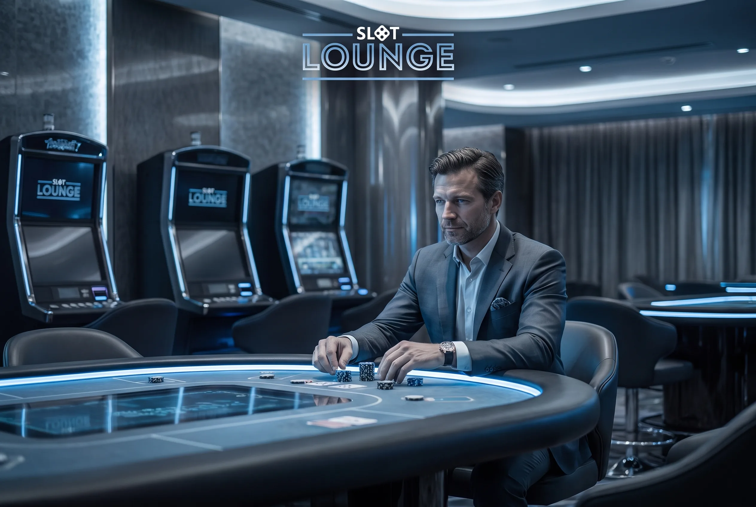 A live table in the Slotlounge casino lounge